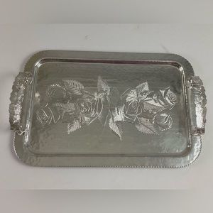 Continental -#1023- wild rose platter in the brilliantone finish